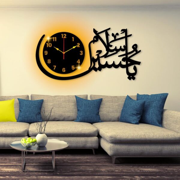 Ya Hussain Named Clock With light