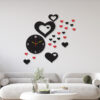 Red Heart Wall Clock