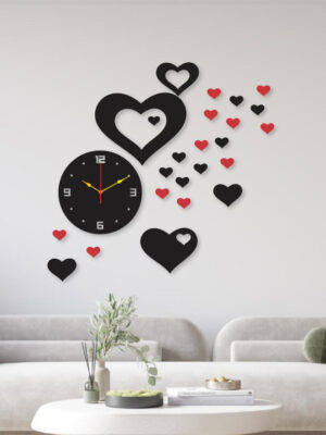 Red Heart Wall Clock