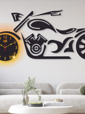 Bike Designed Clock With Light