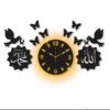 Islamic 3D Style Wooden Wall Clock