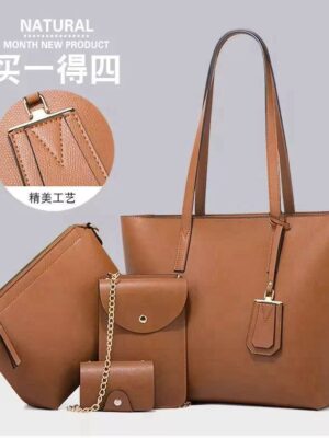 Leather 4 Piece Large Size Bag